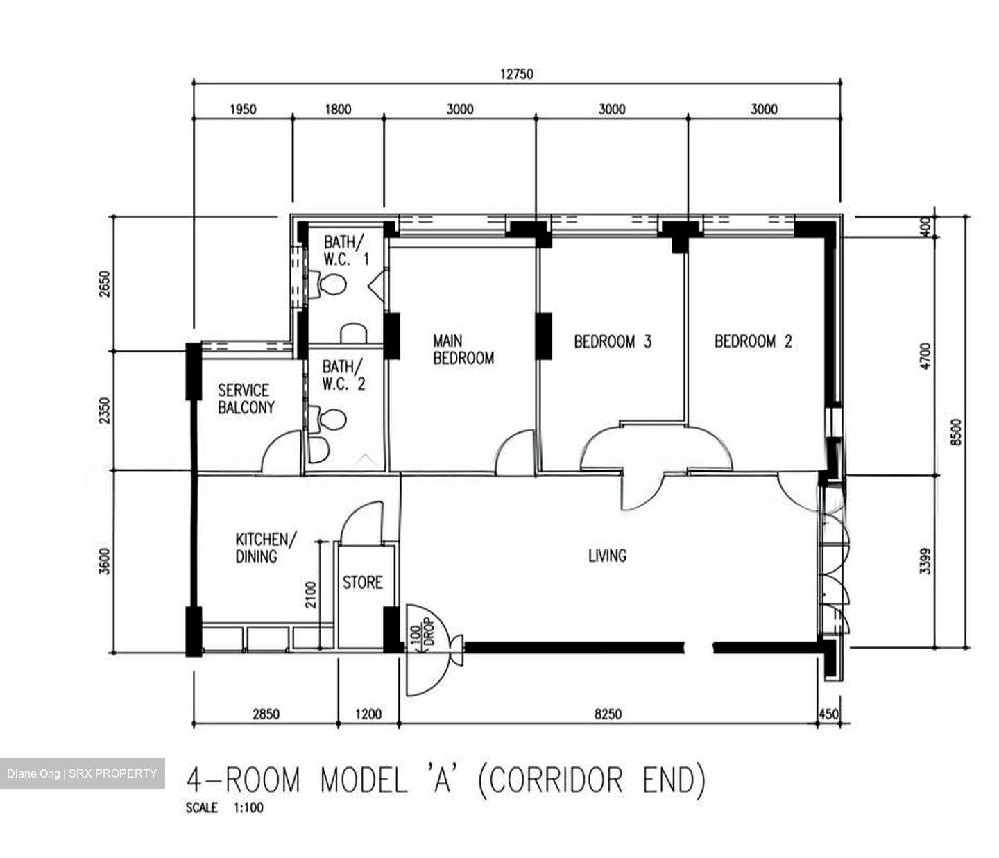 Blk 741 Woodlands Circle (Woodlands), HDB 4 Rooms #534817921